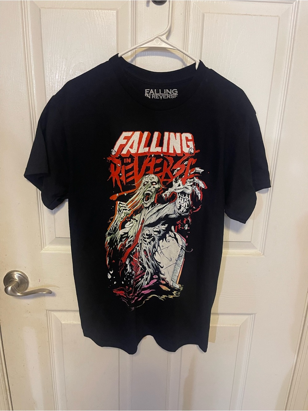 Men's Black Graphic Band T-Shirt